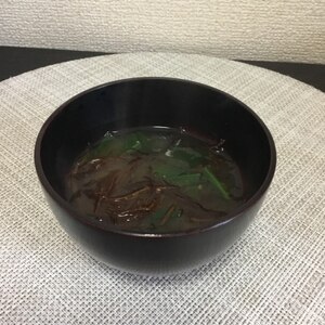 磯の香満載☆　「生ふのりと大根の味噌汁」